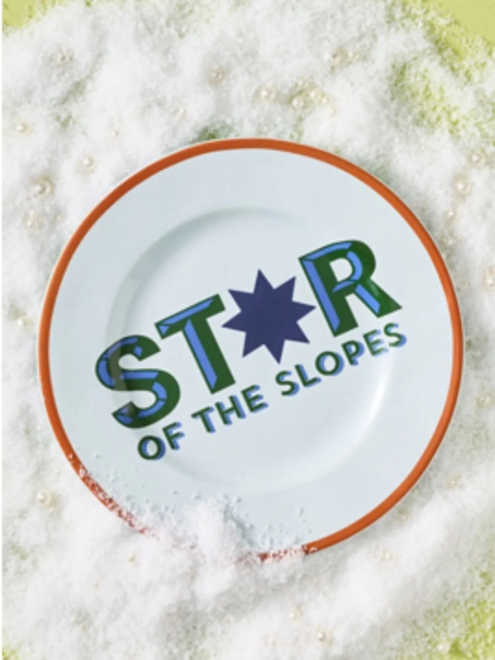 NWT Anthropologie x Après Ski Stoneware Dessert Plate